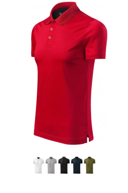 Elegantes mercerisiertes Poloshirt für Herren, formula red