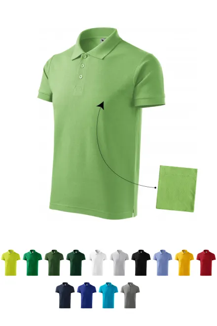 Elegantes Poloshirt für Herren, erbsengrün