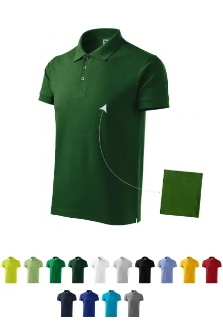 Elegantes Poloshirt für Herren, Flaschengrün