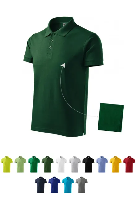 Elegantes Poloshirt für Herren, Flaschengrün