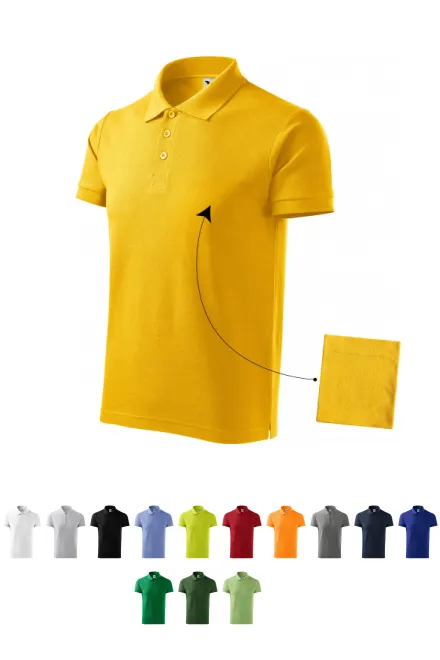 Elegantes Poloshirt für Herren, gelb