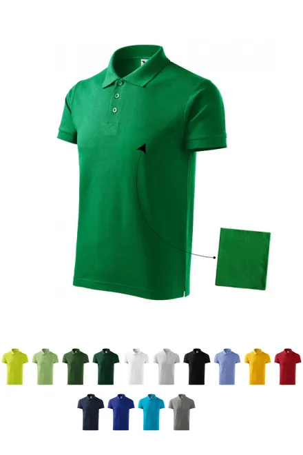 Elegantes Poloshirt für Herren, Grasgrün