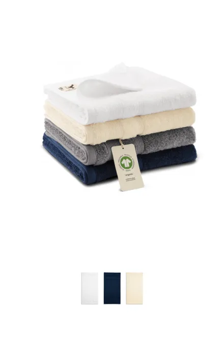 Handtuch aus Bio-Baumwolle, altes Silber