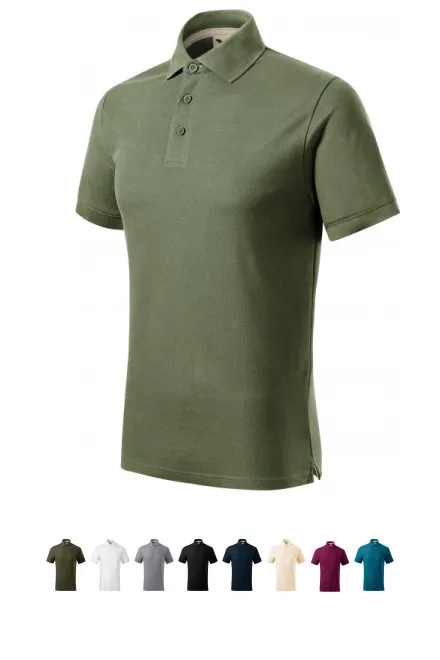 Herren-Poloshirt aus Bio-Baumwolle, khaki