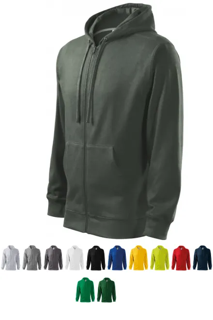 Herren Sweatshirt mit Kapuze, dunkler Schiefer