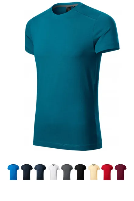 Herren T-Shirt verziert, petrol blue