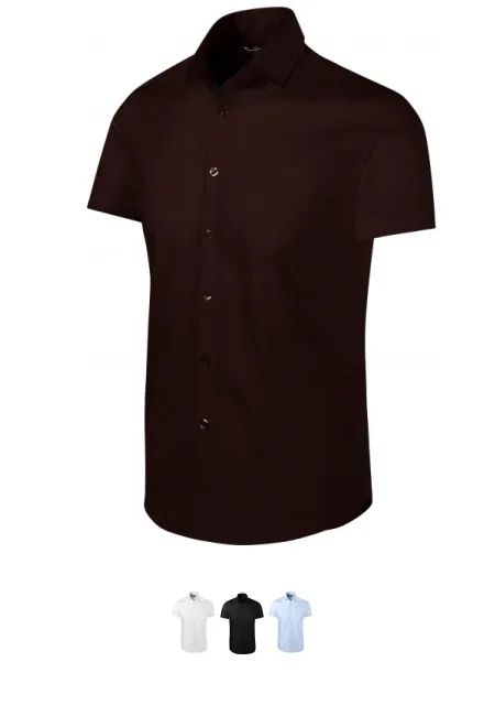 Herrenhemd Slim Fit, Kaffee