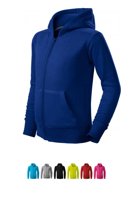 Kinder Sweatshirt mit Kapuze, königsblau