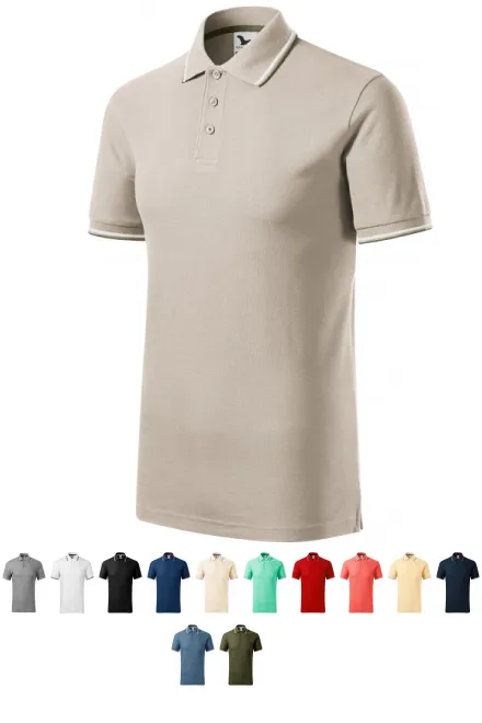 Klassisches Herren-Poloshirt, eisgrau