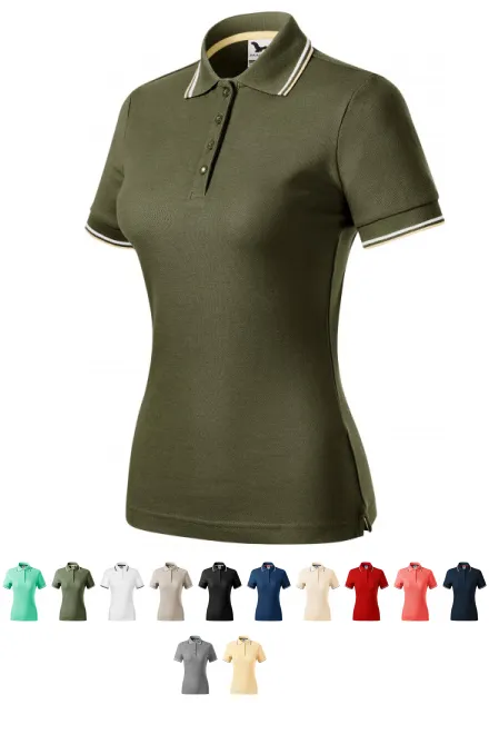 Klassisches Poloshirt für Damen, military
