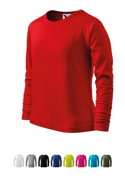 LangarmShirt für Kinder, rot