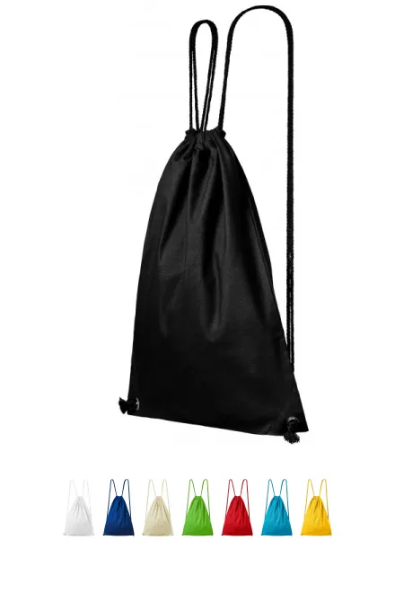 Leichter Baumwollrucksack, schwarz