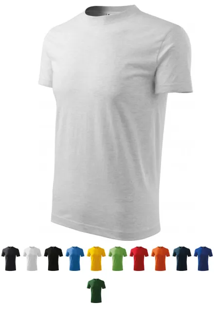 Schweres T-Shirt, hellgrauer Marmor