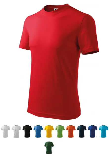 Schweres T-Shirt, rot