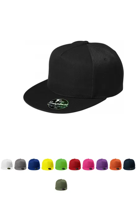 Snapback 5-teilig, schwarz