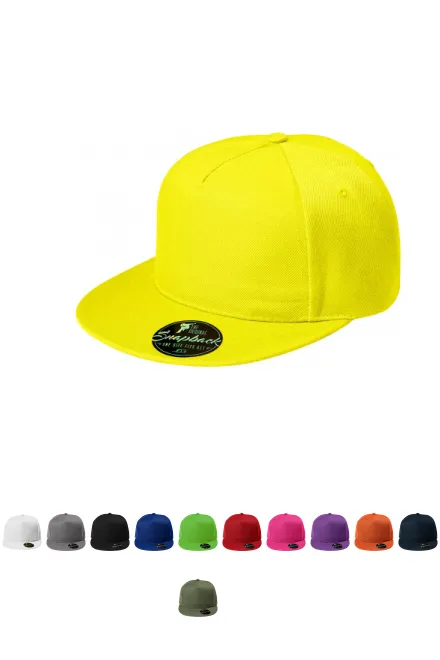 Snapback 5-teilig, zitronengelb