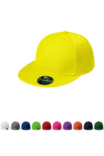 Snapback 6-teilig, zitronengelb