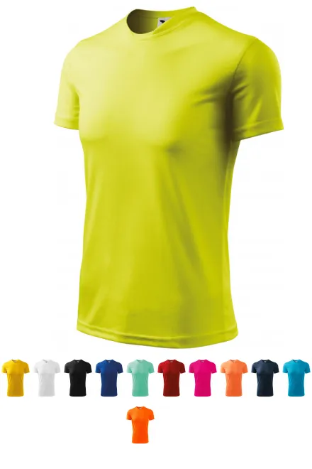 Sport-T-Shirt für Kinder, Neon Gelb