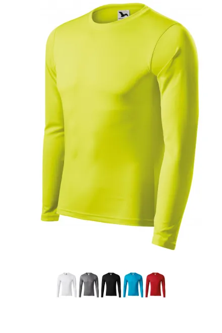 T-Shirt für den Sport mit langen Ärmeln, Neon Gelb