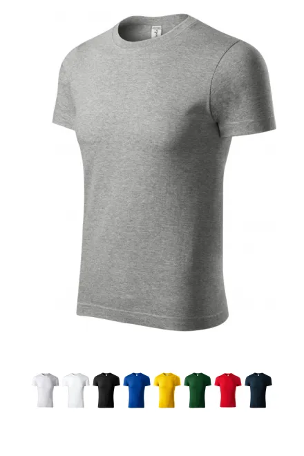 T-Shirt mit höherem Gewicht, dunkelgrauer Marmor