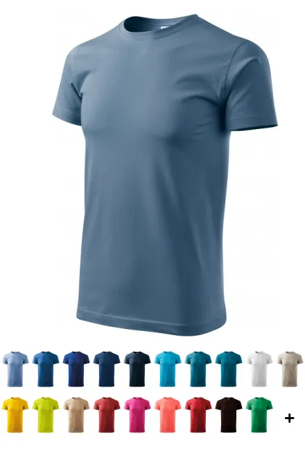 T-Shirt mit höherem Gewicht Unisex, denim