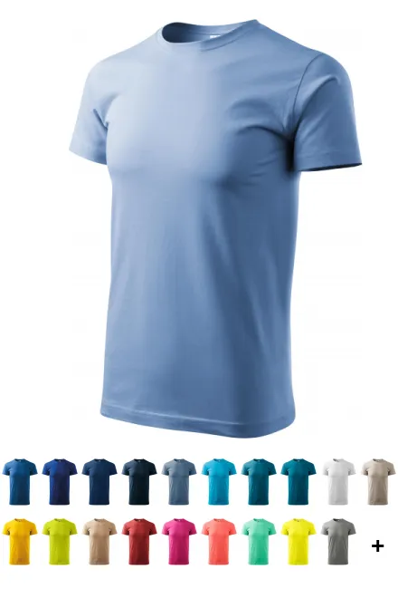 T-Shirt mit höherem Gewicht Unisex, Himmelblau