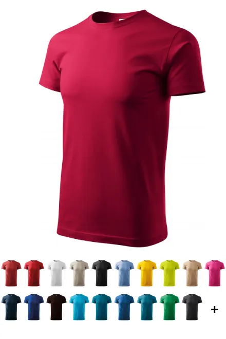 T-Shirt mit höherem Gewicht Unisex, marlboro rot