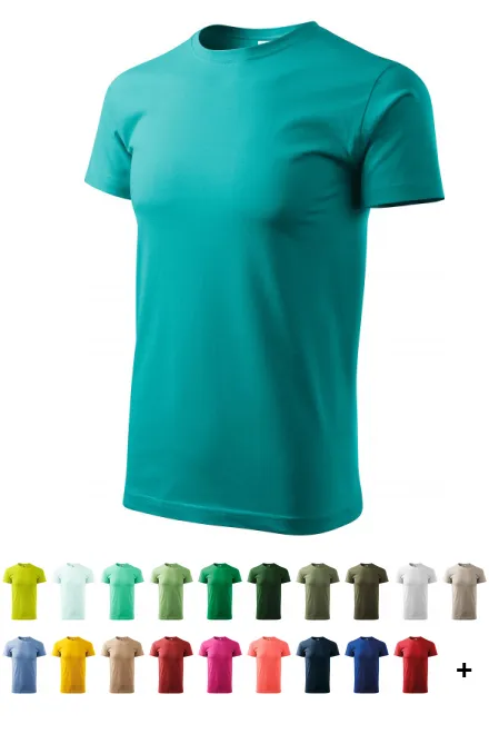 T-Shirt mit höherem Gewicht Unisex, smaragdgrün