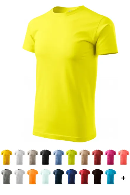 T-Shirt mit höherem Gewicht Unisex, zitronengelb