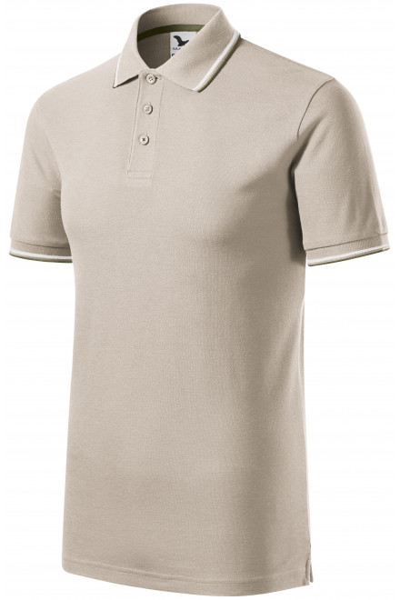 Klassisches Herren-Poloshirt, eisgrau, T-Shirts mit kurzen Ärmeln