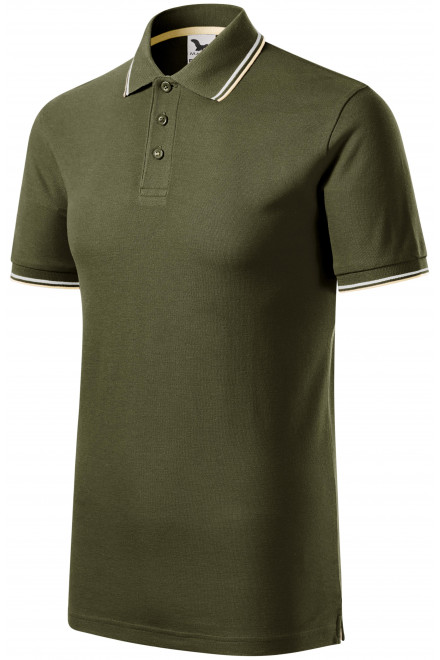 Klassisches Herren-Poloshirt, military, T-Shirts