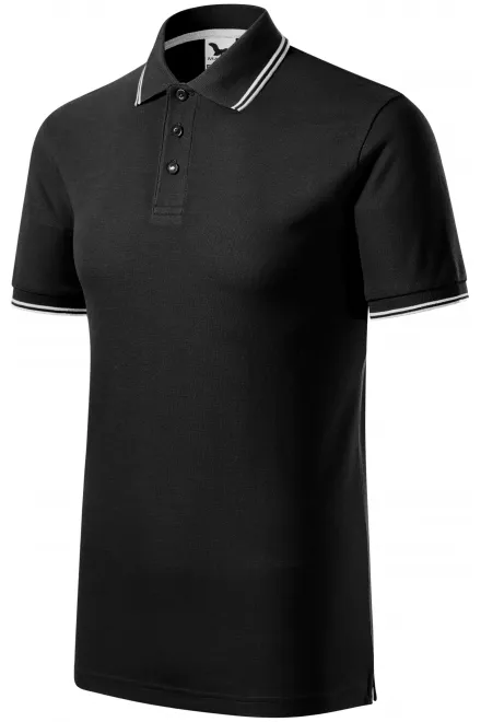 Klassisches Herren-Poloshirt, schwarz