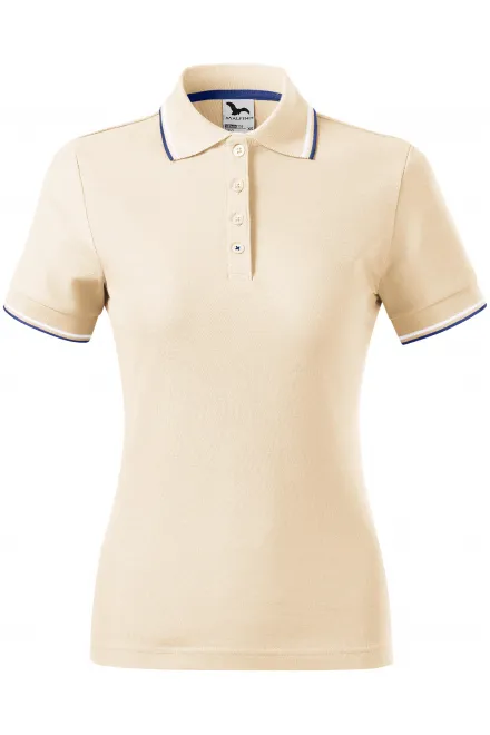 Klassisches Poloshirt für Damen - mandel, XS