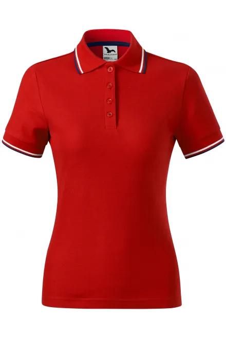 Klassisches Poloshirt für Damen - rot, XS