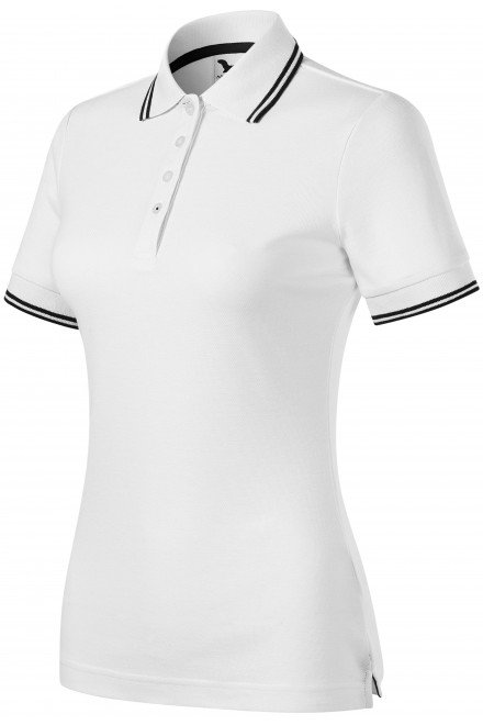 Klassisches Poloshirt für Damen, weiß, Damen-Poloshirts