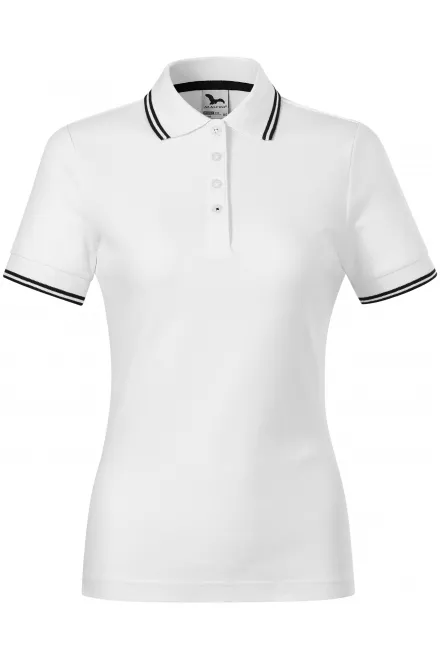 Klassisches Poloshirt für Damen - weiß, XS