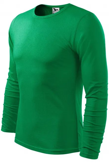 Langärmliges T-Shirt für Männer, Grasgrün