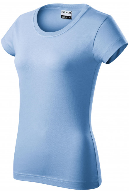 Langlebiges Damen T-Shirt, Himmelblau, einfarbige T-Shirts