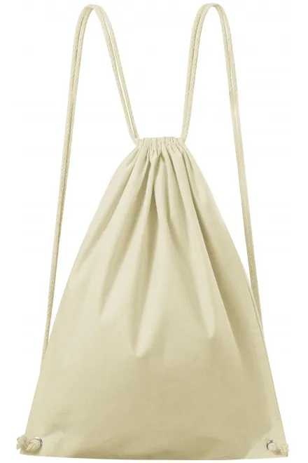 Leichter Baumwollrucksack - natural, uni