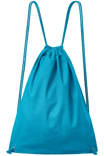 Leichter Baumwollrucksack - türkis, uni