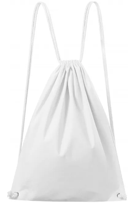 Leichter Baumwollrucksack - weiß, uni