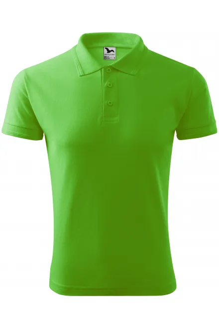 Loses Poloshirt der Männer - Apfelgrün, S