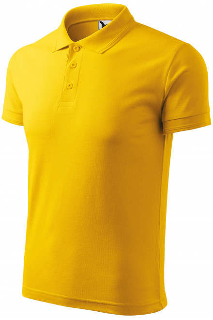 Loses Poloshirt der Männer, gelb, gelbe T-Shirts