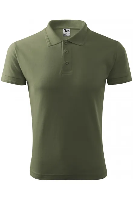 Loses Poloshirt der Männer - khaki, S