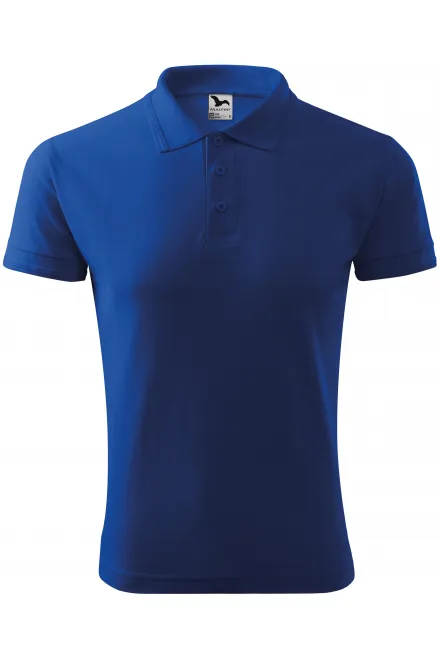 Loses Poloshirt der Männer - königsblau, S
