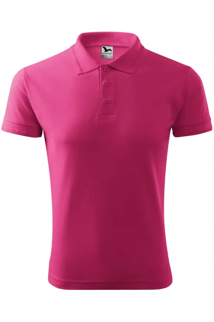 Loses Poloshirt der Männer - lila, S