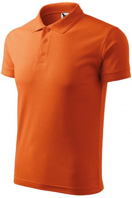 Loses Poloshirt der Männer, orange, Herren-Poloshirts