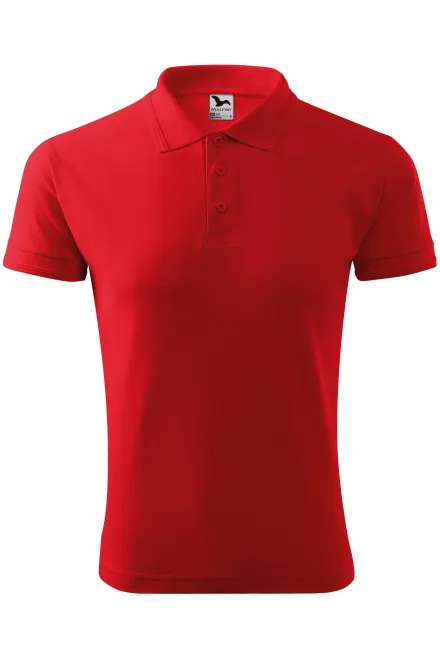 Loses Poloshirt der Männer - rot, S