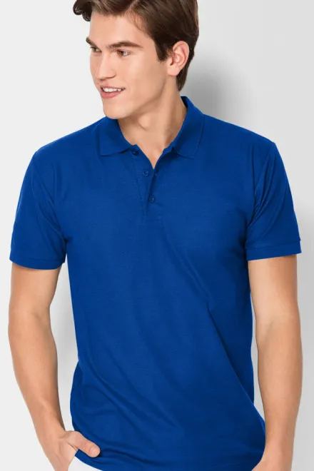 Bequemes Poloshirt für Herren, königsblau
