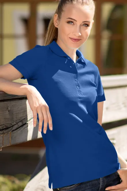 Damen Poloshirt, königsblau
